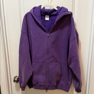 Artie Master Distressed Zip Up Hoodie